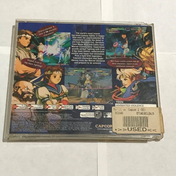 Marvel vs Capcom 2 for Sega Dreamcast CIB Complete With Manual - Picture 2 of 9